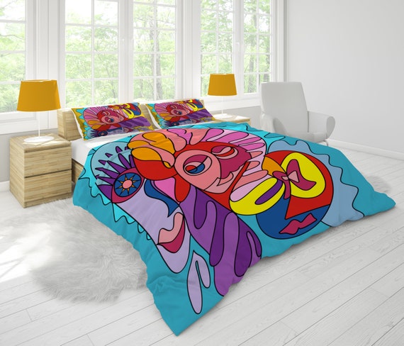 Dorm Bedding Funky Duvet Cover Pop Art Duvet Cover Funky Duvet