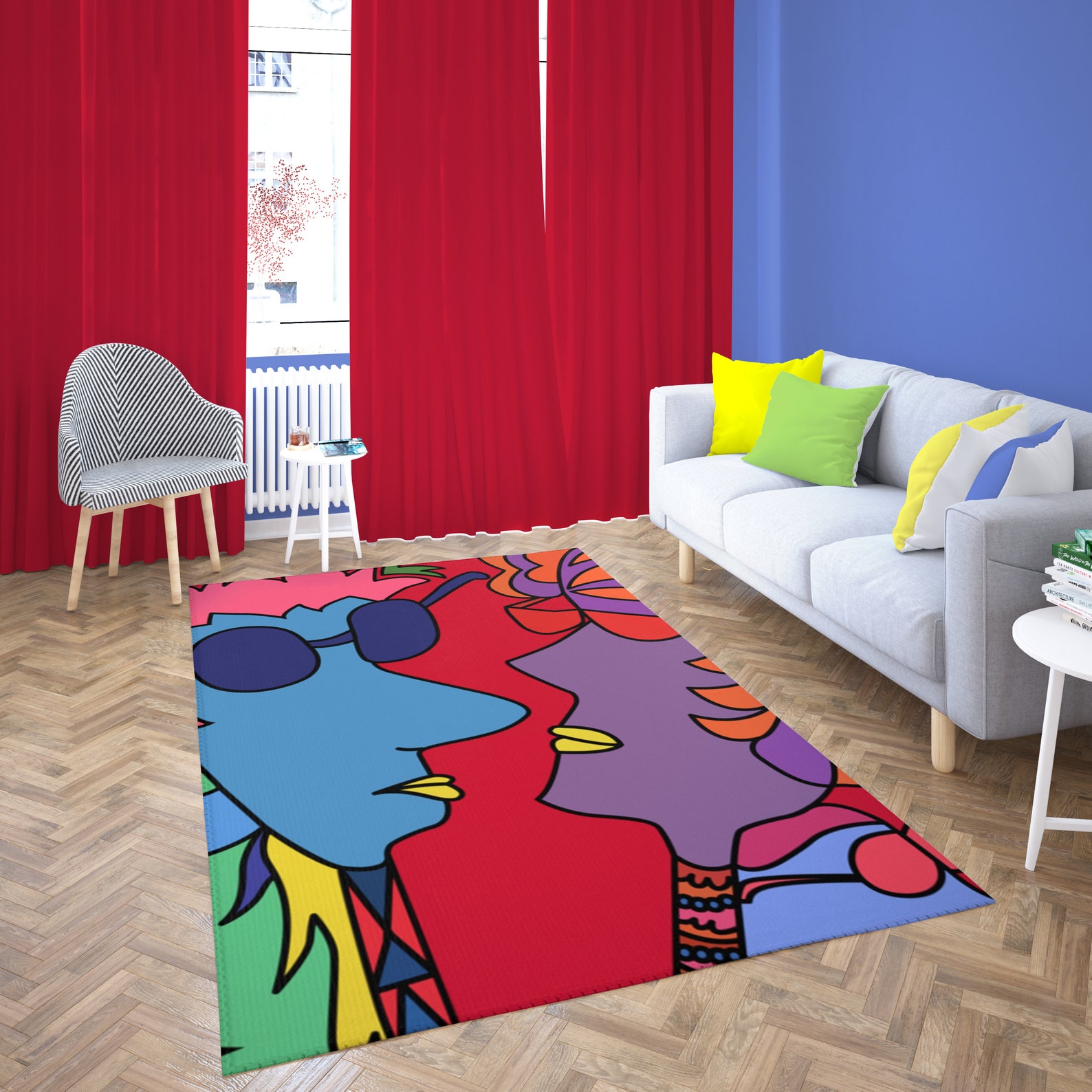 Optimistic Rug Dorm Decor Loft Area Rug Designer Bedroom Etsy