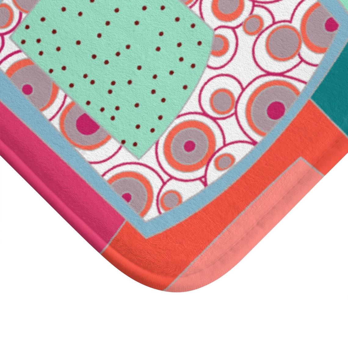 Bath Mat Funky Bath Mat Colorful Bright colors shower mat Etsy