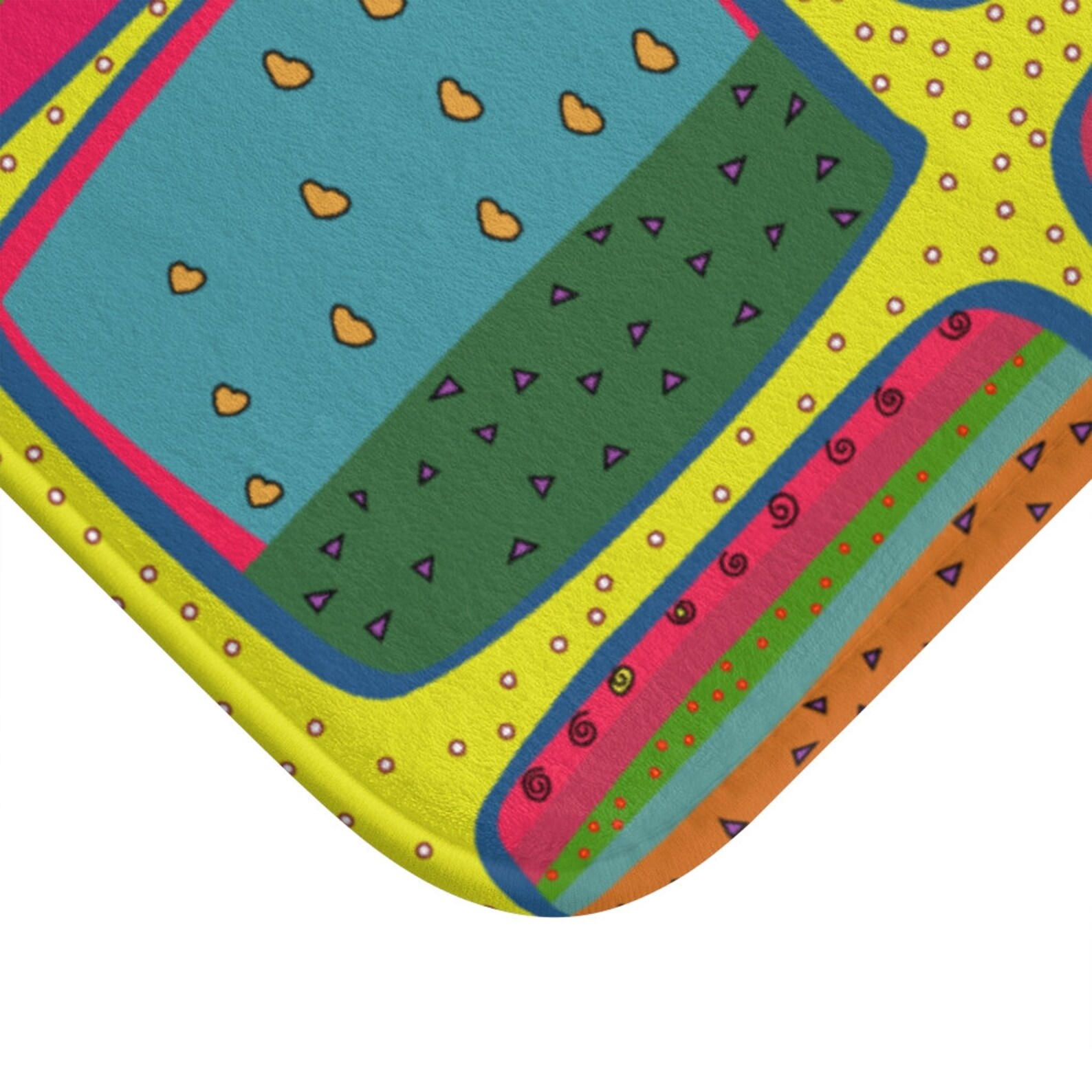 Groovy Funky Bath Mat Bathroom décor floor cover Bath Etsy