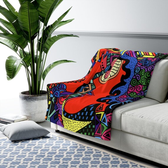Pop Art Lovers Blanket Vibrant Colors BLANKET Sherpa Fleece Blanket Pop Art Throw Blanket Bedroom Blanket Soft Blanket Fleece Blanket Etsy