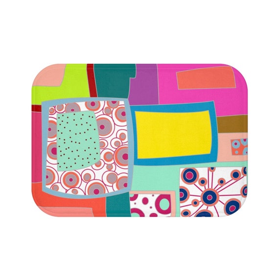Colorful bath rugs discount
