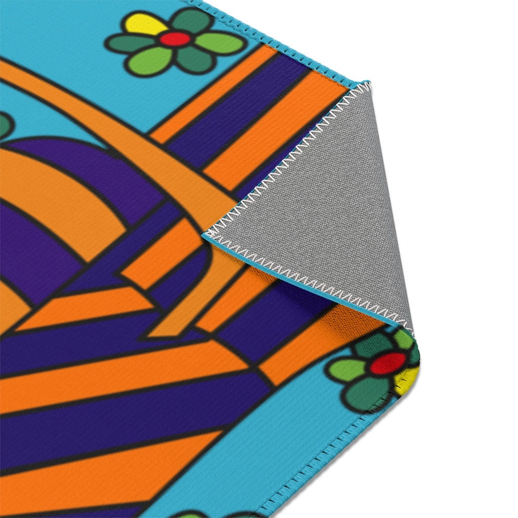 Funky Area Rug Modern Art Rug Unique Designer Area Rug Pop Etsy