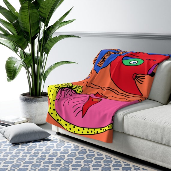 Etsy fleece blankets hotsell