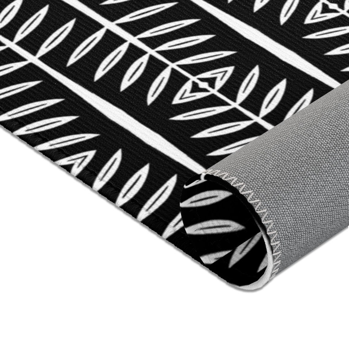 Designer Teppiche Teppich schwarz und weiß Teppich Mpodern | Etsy