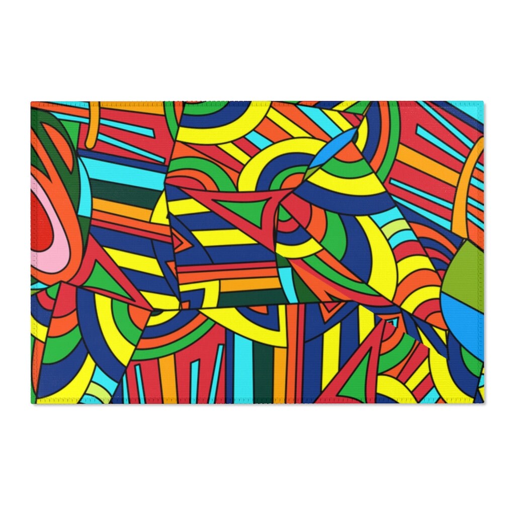 Unique Rugs for Bedroom Bedroom Rug Colorful Rug Rugs for Etsy UK