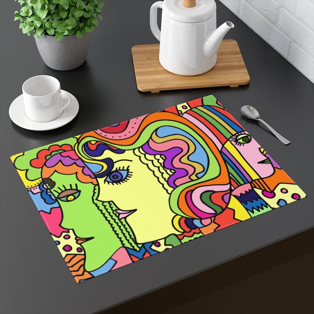 PLACEMAT Funky Pop Art Placemat Etsy