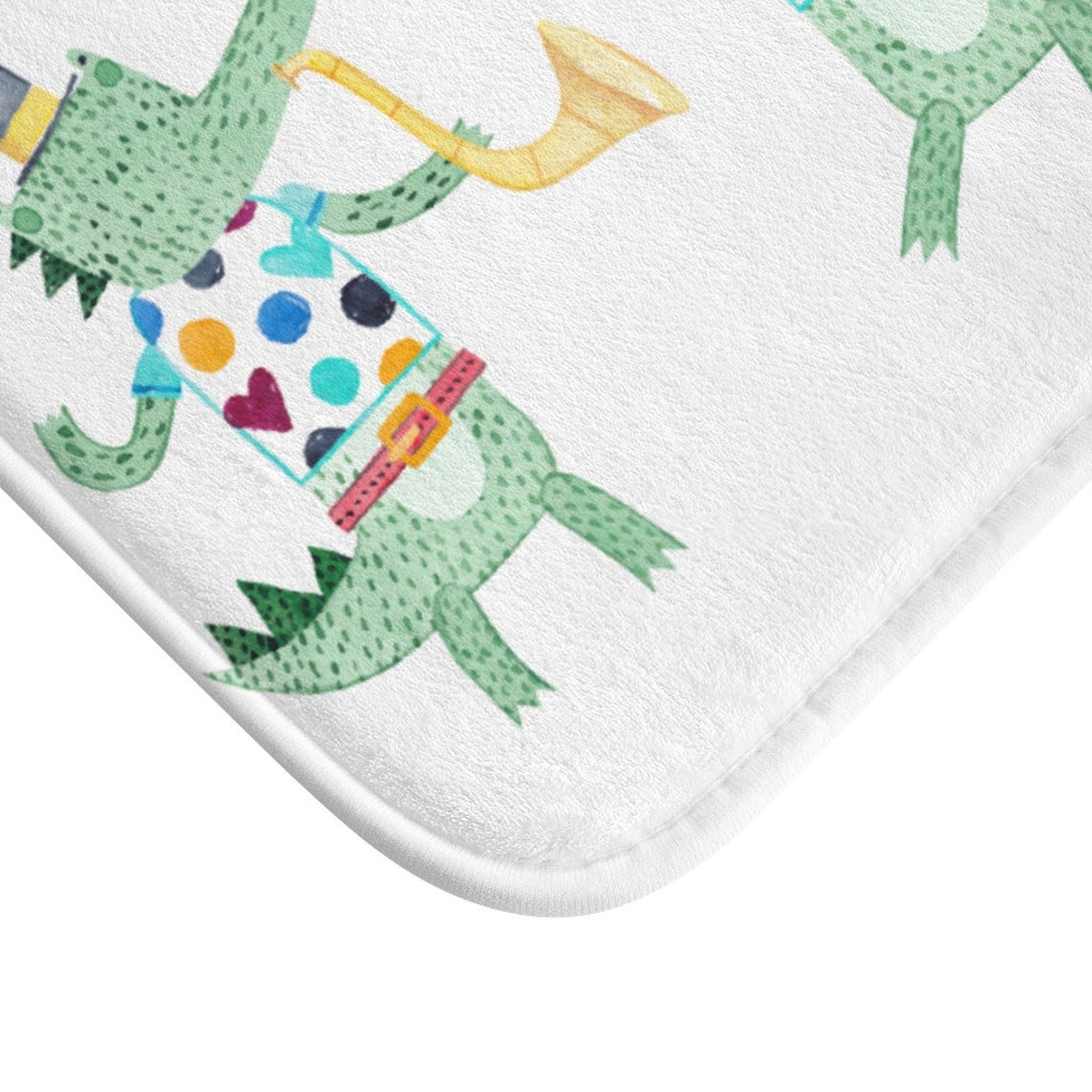 Kids Bath Mat Kids Crocodile Bathroom decor Soft bath Mat Etsy