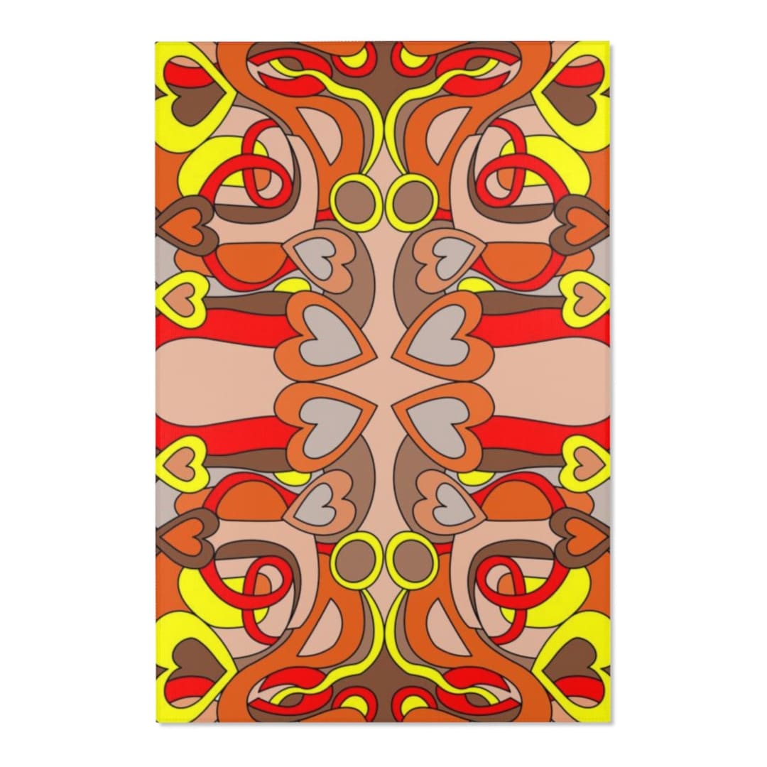 Unique FUNKY RUGS Abstract Love Rug 6 Sizes Rug Abstract Etsy