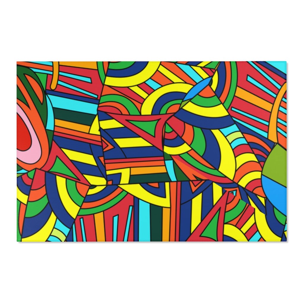 Unique Rugs for Bedroom Bedroom Rug Colorful Rug Rugs for Etsy UK