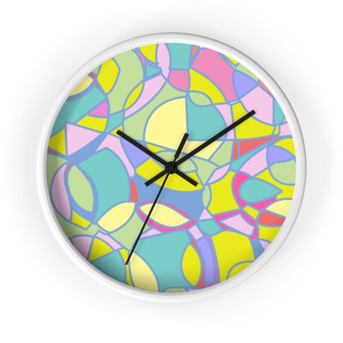 Wall clock Abstract round Clock wall art clock design wall Etsy