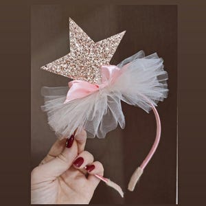 Star Crown headband Shiny stars hairband Glitter Star Christmas Hairband little star party Girl Adult