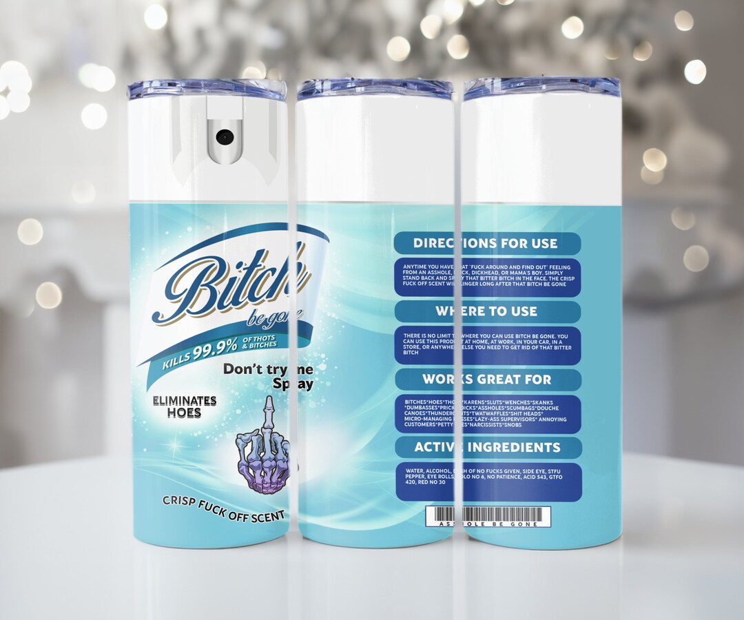 Bitch Be Gone Funny and Bold Slogan Drinkware for Etsy