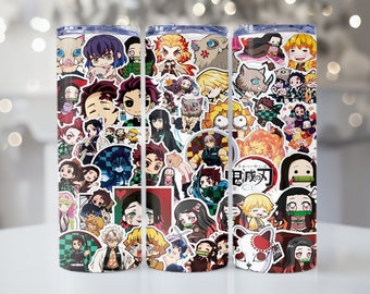 Demon Slayer Tumbler – Anime Character 20oz Stainless Steel Tumbler