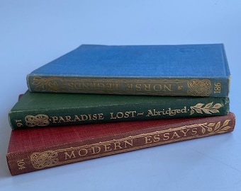 Paradise Lost - Norse Legends - Modern Essays - 3 Volume Kings Treasuries of Literature Collection - London J M Dent & Sons LTD