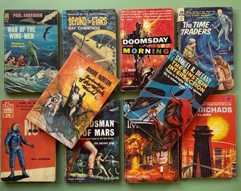 10 Vintage Ace USA Sci Fi Charles Chilton - Rex Gordon Fiction Classics - Poul Andersen - Encounter - 19650's - 1960s Sci Fi Books