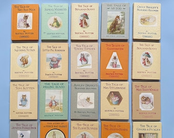 23 Beatrix Potter F Warne & Co Book Set  - Beatrix Potter Bedtime Story - Peter Rabbit - Mrs Tiggy Winkle - Flopsy Bunnies - Classic Books