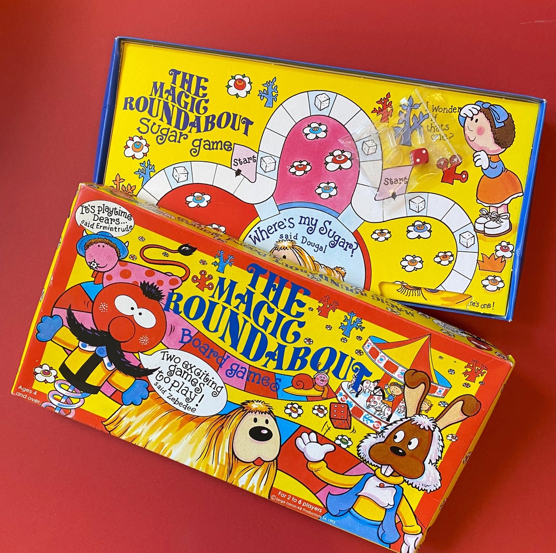 Vintage Magic Roundabout Game 1991 Serge Danot Board Game Classic Board Games Magic Roundabout