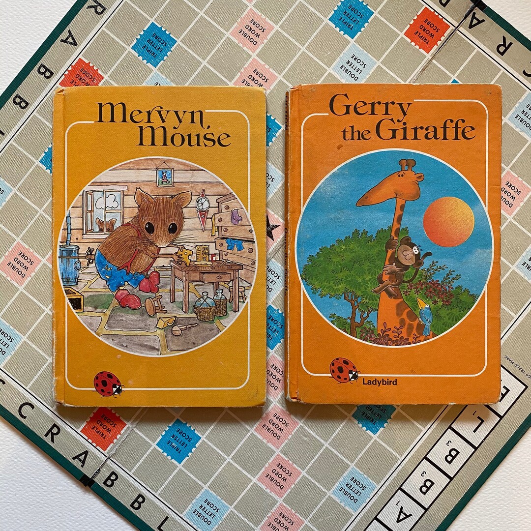 Ladybird Books Mervyn Mouse and Gerry the Giraffe Etsy UK