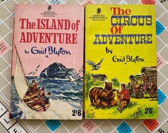 2 Enid Blyton Adventure Series Armada Books 1967 Vintage Adventure PaperBack Books