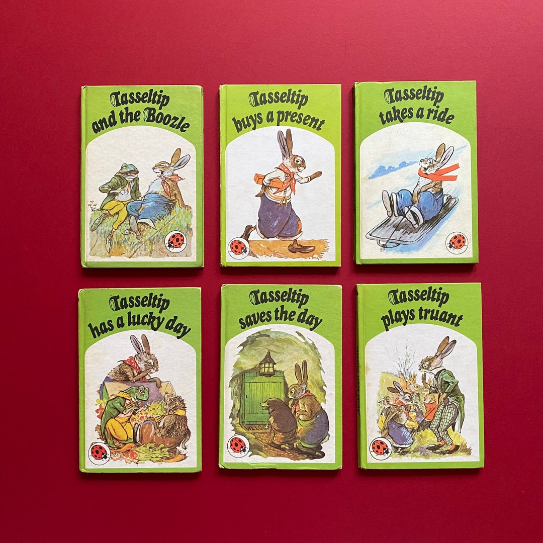 Ladybird Book Set 6 Tasseltip Rabbit Animal Stories 1970s Childrens ...