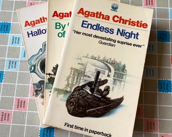 Agatha Christie Fontana Books - First Time in Paperback 1970 - 1972 Vintage Murder Thriller Mystery Original