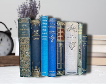 Adopt A Decorative Hardback Books - Old Vintage Upcycled Well Loved Classic Literature  - Victorian & Edwardian Classic Book Gifts