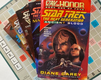 Star Trek Lovers Classic Pocket Books - Fictional Stories Gift - 1988 - 1990 Sci Fi Star Trek The Next Generation Books - Literary Gift