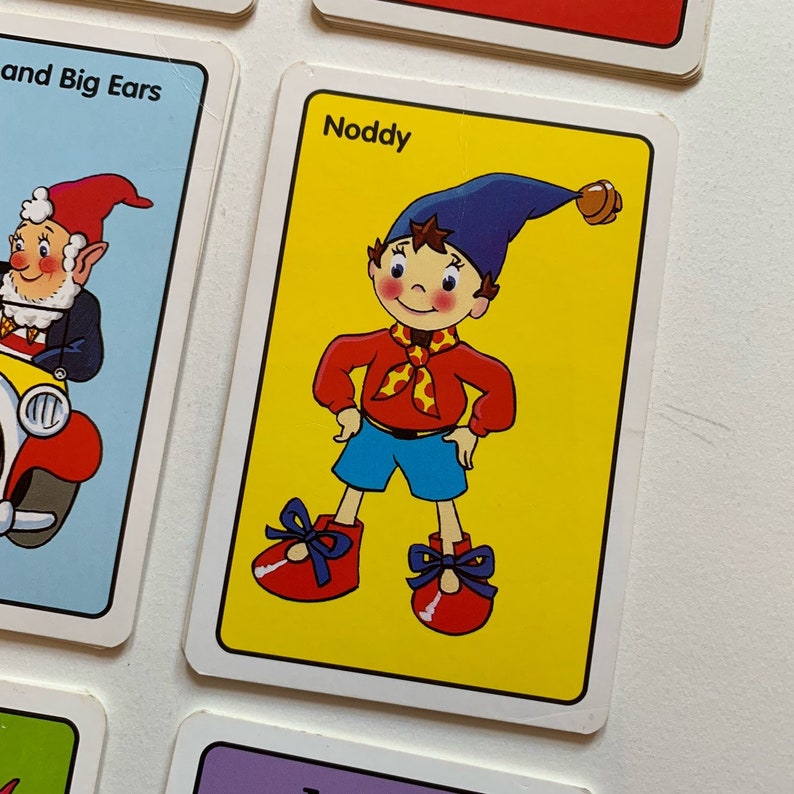 Vintage Illustrated Noddy BBC Giant Card Game Micheal Etsy