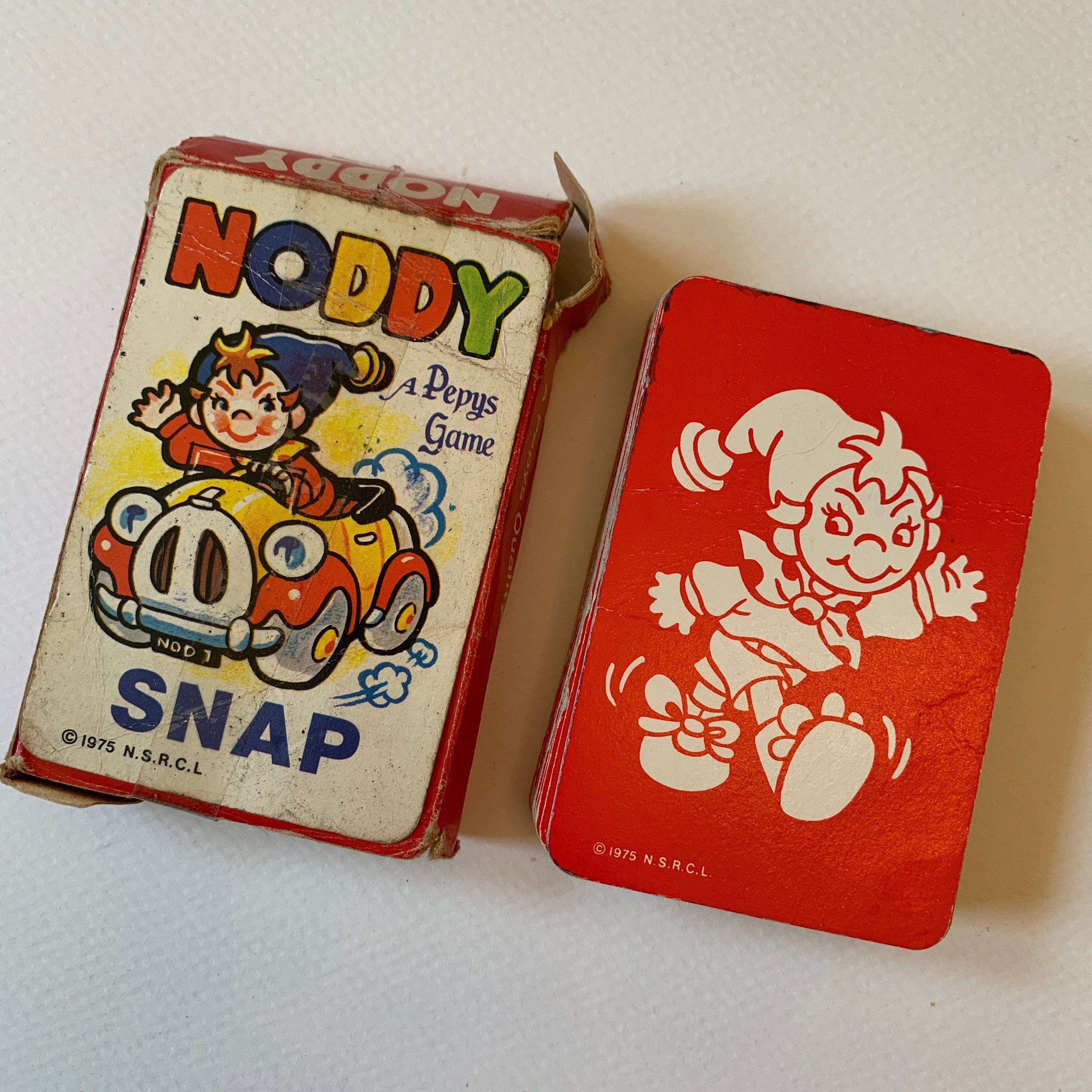 Vintage Illustrated Noddy Snap Pepys Card Game 1975 Pepys Etsy UK