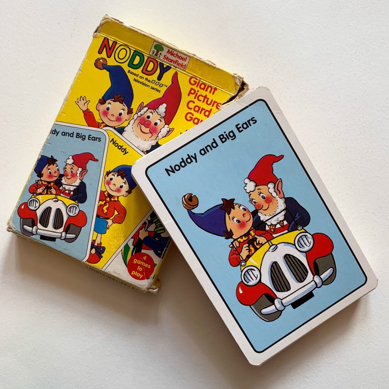 Vintage Illustrated Noddy BBC Giant Card Game Micheal Etsy UK