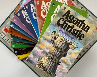 Agatha Christie Fontana Books 1980s Vintage Murder Thriller Mystery Original - Recycled Literary Gift