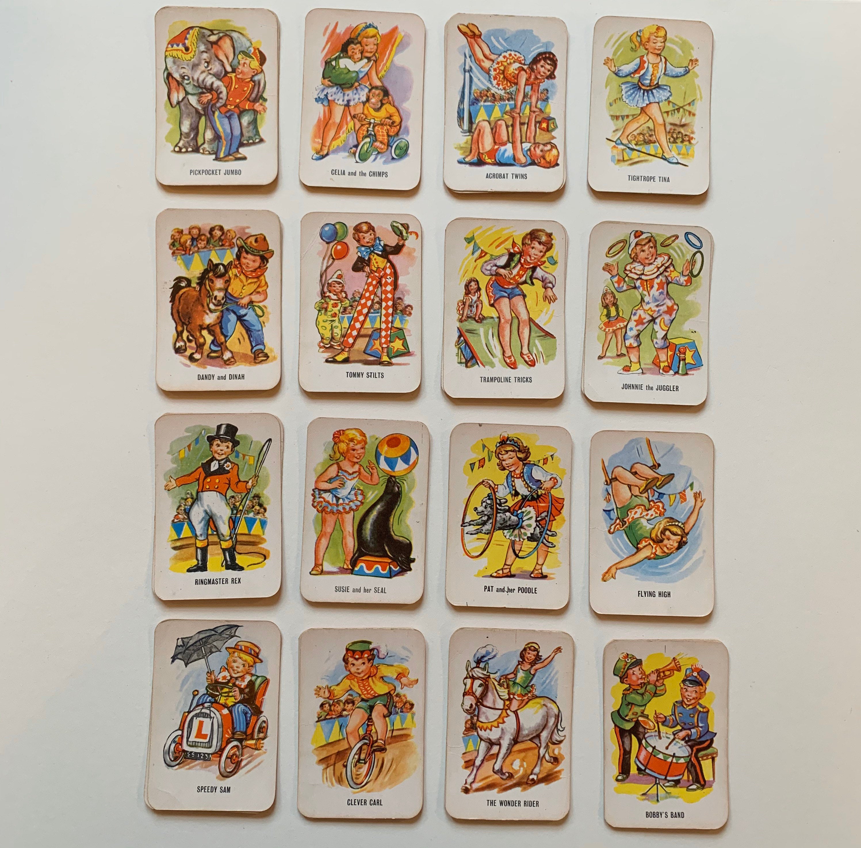 Vintage Happy Families Playing Cards 1960s 1980s Vintage | Etsy