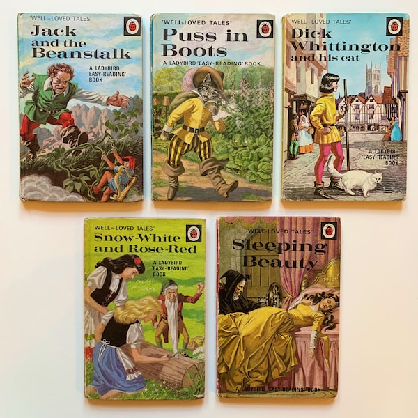 Ladybird Books of Well Loved Tales 1965 - 1969 - Bedtime Story Book Gift - Series 606D
