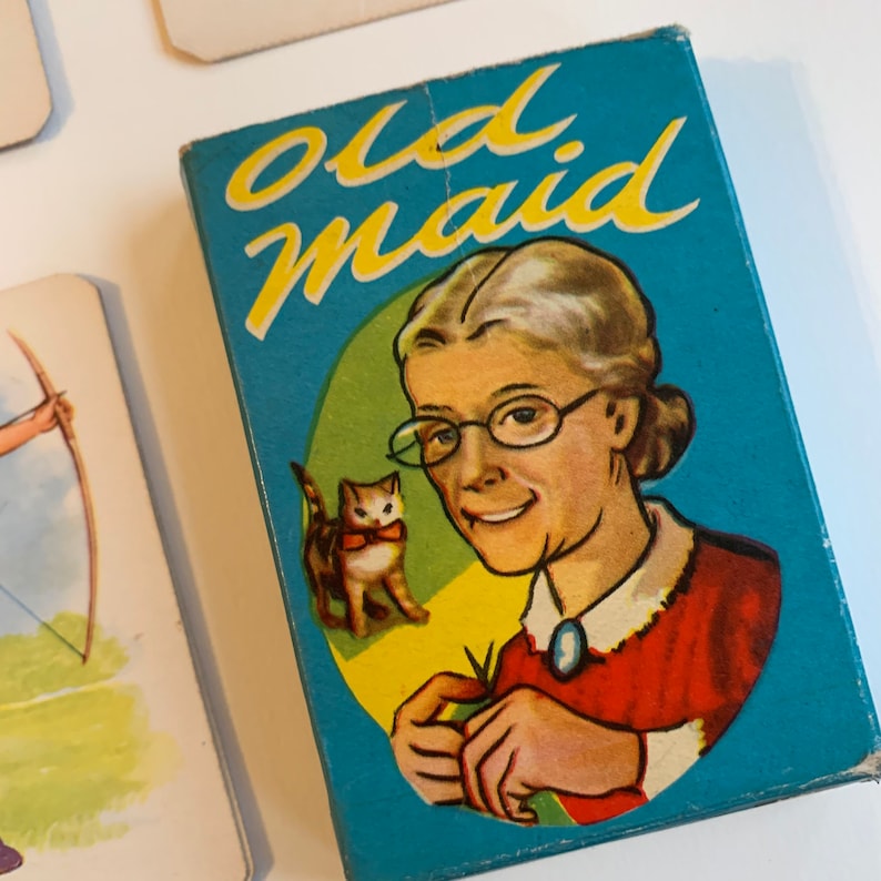 Vintage 1950s Old Maid Card Game Vintage Playing Cards Etsy