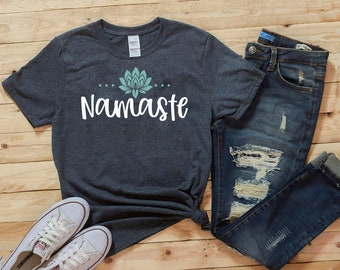 StitchPrint Namaste T-shirt avec inscription /« Paresseux humoristiques /» pour yoga et distance sociale
