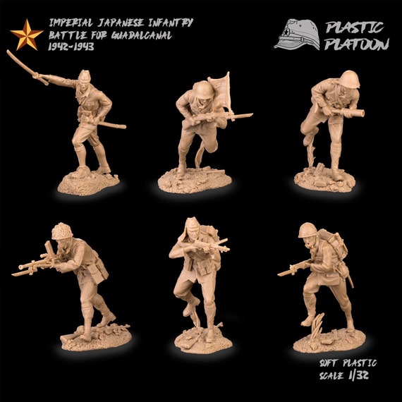 Plotone di plastica Giocattolo Soldato Imperiale Giapponese Etsy