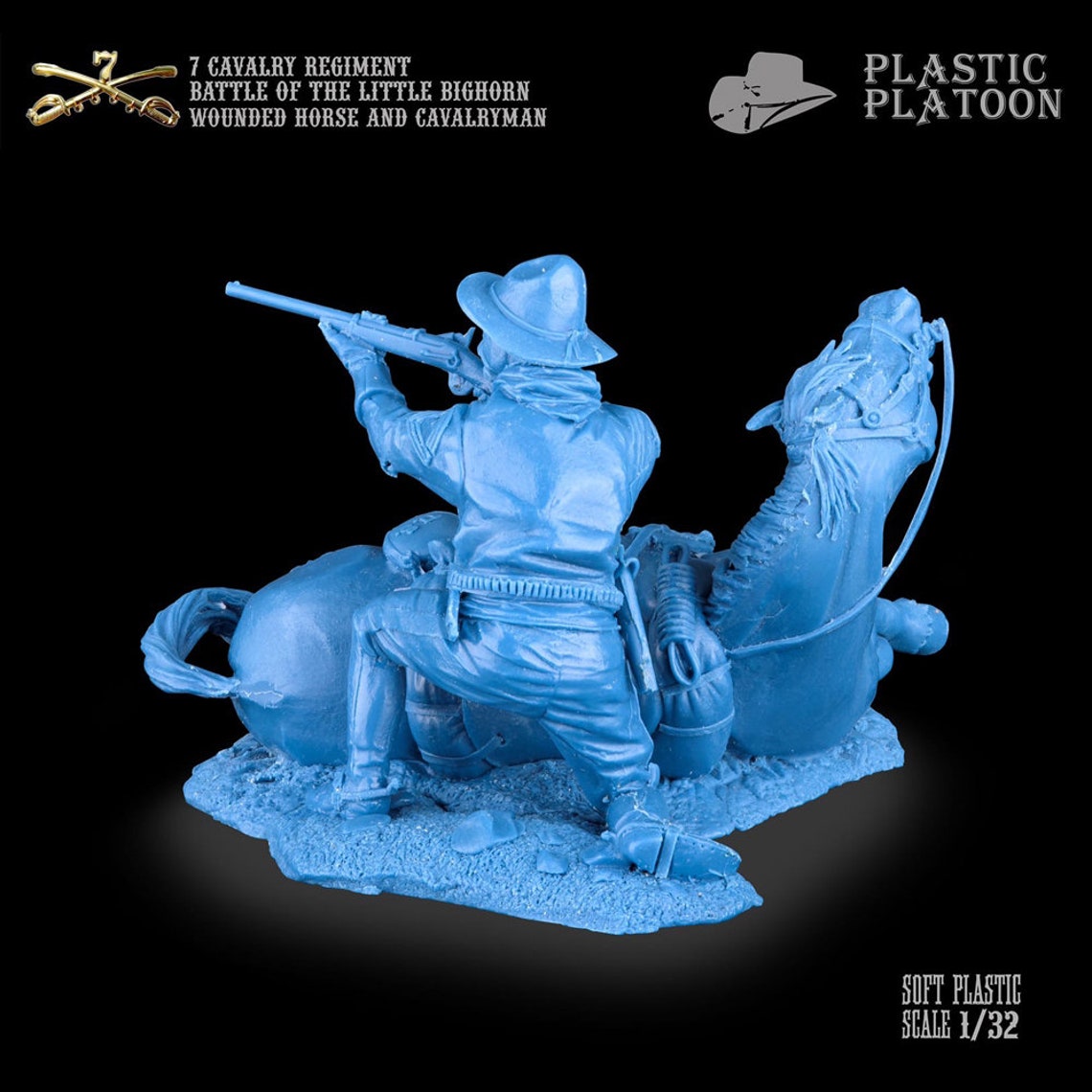 Plastic Platoon Toy Soldier 7th Cavalry Regiment Battle of The Etsy