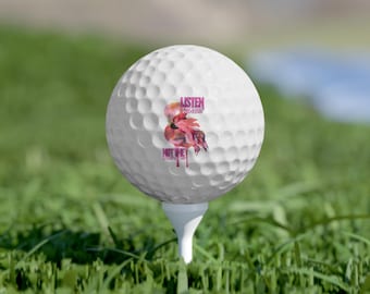Flamingo-Golfbälle, 6 Stück | Hör auf die Vögel, nicht auf die Nachrichten