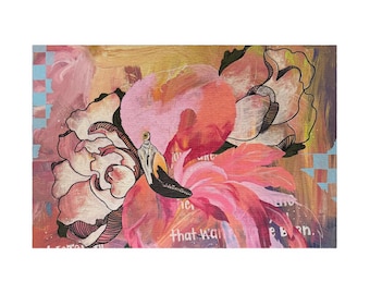 Flamingo-Blumenpuzzle, 1014 Teile | Buntes Vogel-Blumen-Puzzle