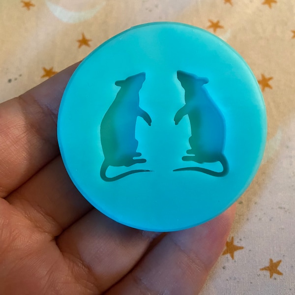 Rat Silicone Mold - Mouse - Earring Set