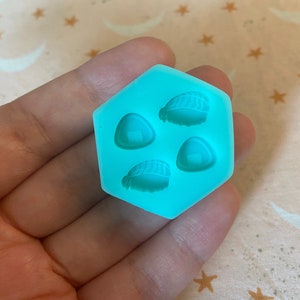 Sushi Mini Silicone Mold - Earring Set - Resin Bits - Onigiri