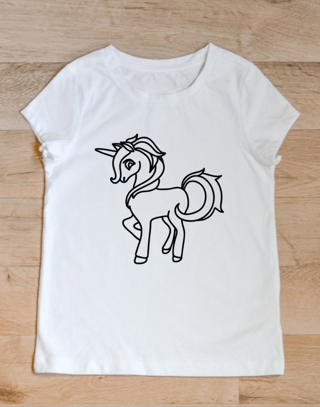 Unicorn Coloring Shirt - Etsy
