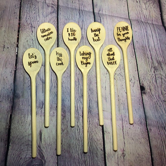 Custom Wooden Spoons Etsy