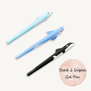 Gelstift, Delfin-Walhai-Design, Ozean, schwarze Tinte, Neuheit-Briefpapiergeschenk, Schulanfang