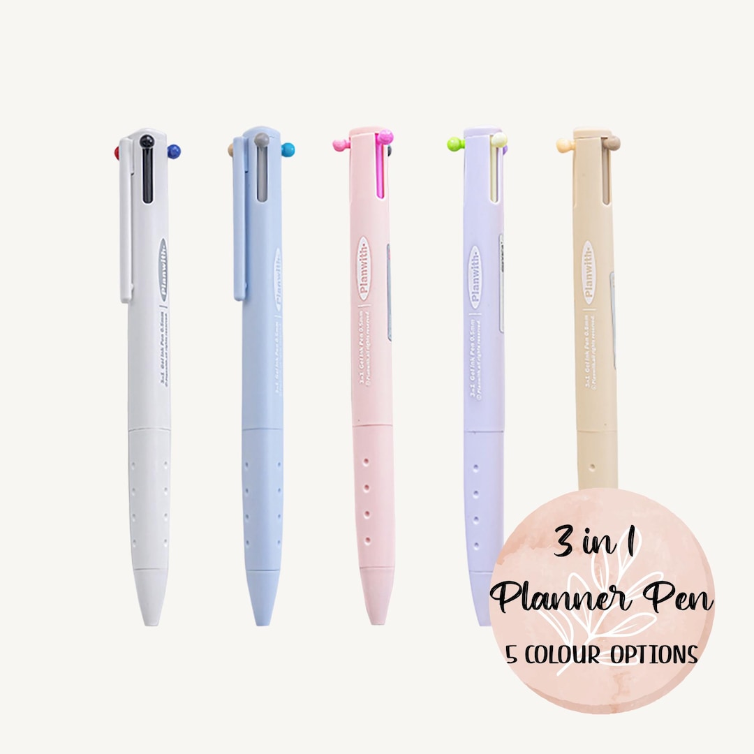 Think Ink Planner 3-in-1 Gel Ink Pen: Fine Nib Planner Journaling Pen - Etsy