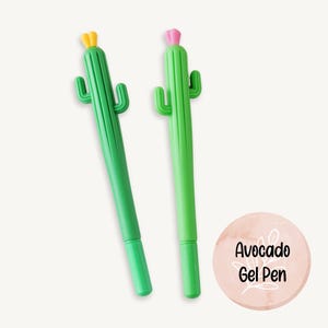 Penna gel a forma di cactus, penne a forma di pianta, inchiostro nero, 0,5 mm, articoli per il ritorno a scuola, articoli da regalo di cancelleria