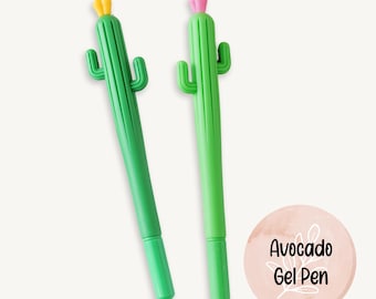 Cactus Gel Pen: Novelty Black Ink Pen (0.5mm)