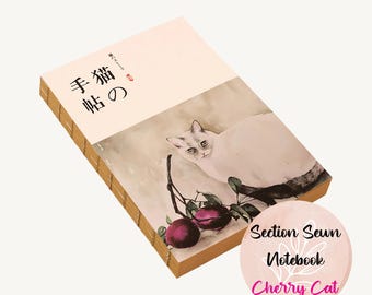 Cat Cover Kraft Paper Notebook: Lay-Flat Sketchbook Journal