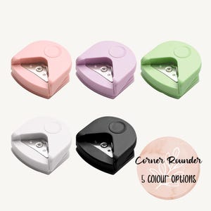 Perforatrice pour coins arrondis, cutter pour coins arrondis de 4 mm, 5 couleurs au choix,